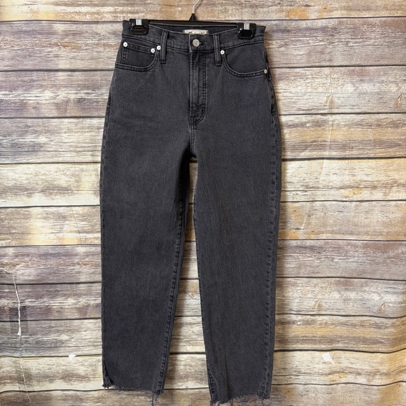 Madewell The Perfect Vintage High Waist Straight Leg Jeans 25 Lunar Gray Wash‎ - Picture 2 of 8